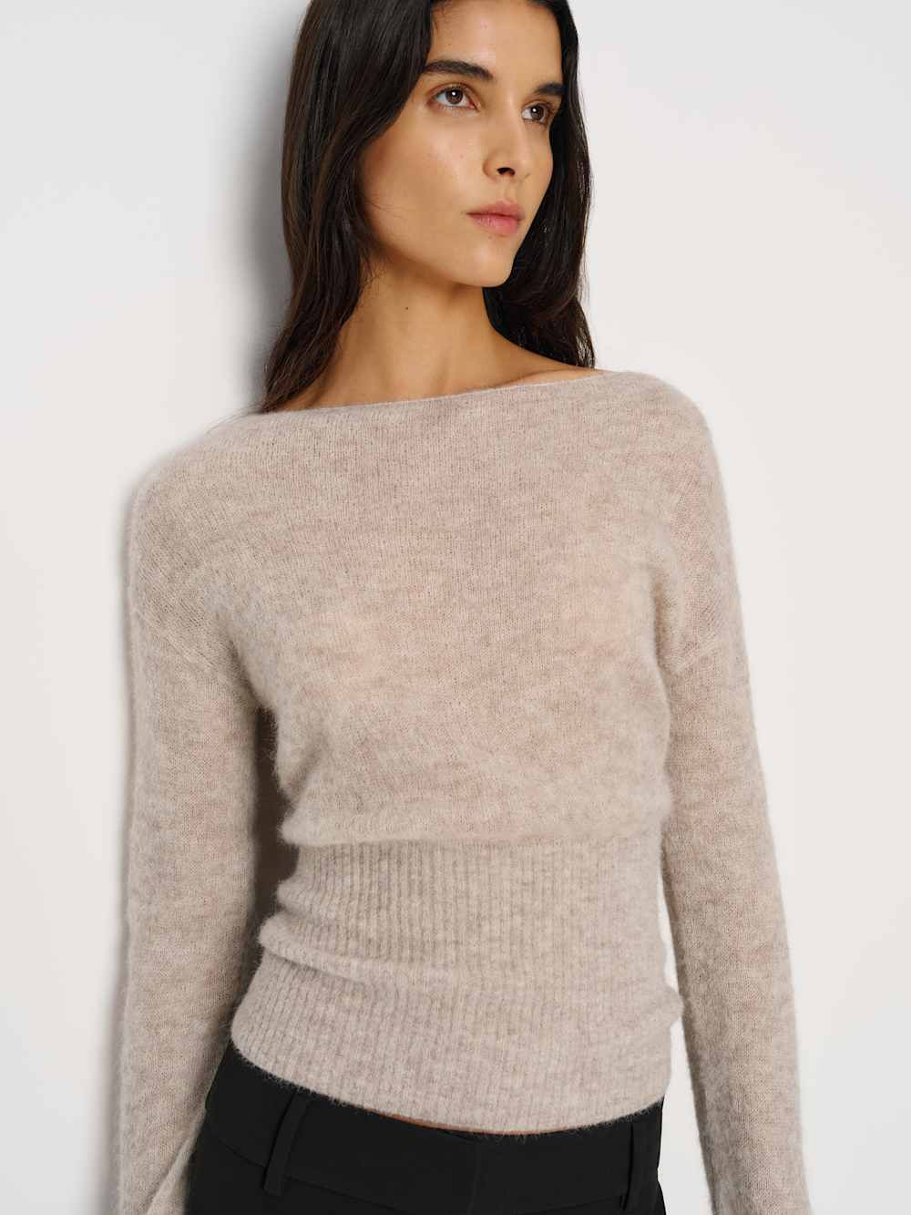 Soren Sheer Alpaca Sweater Top | Reformation (Global)