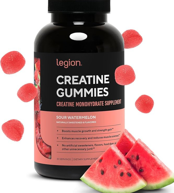 LEGION Creatine Monohydrate Gummies - Clean Creatine Chewables for Muscle Gain, Improving Endurance & Post Workout Recovery - Creatine Supplement for Maximum Absorption (150 Sour Watermelon Gummies) 

 #LTKSeasonal #LTKActive #LTKSaleAlert