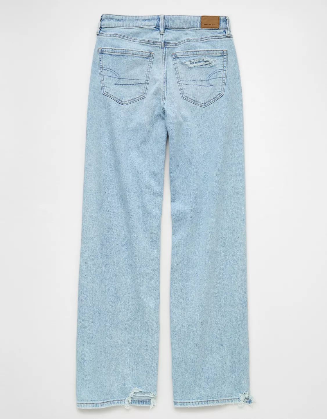 AE Dreamy Drape Stretch Super High-Waisted Baggy Wide-Leg Jean | American Eagle Outfitters (US & CA)