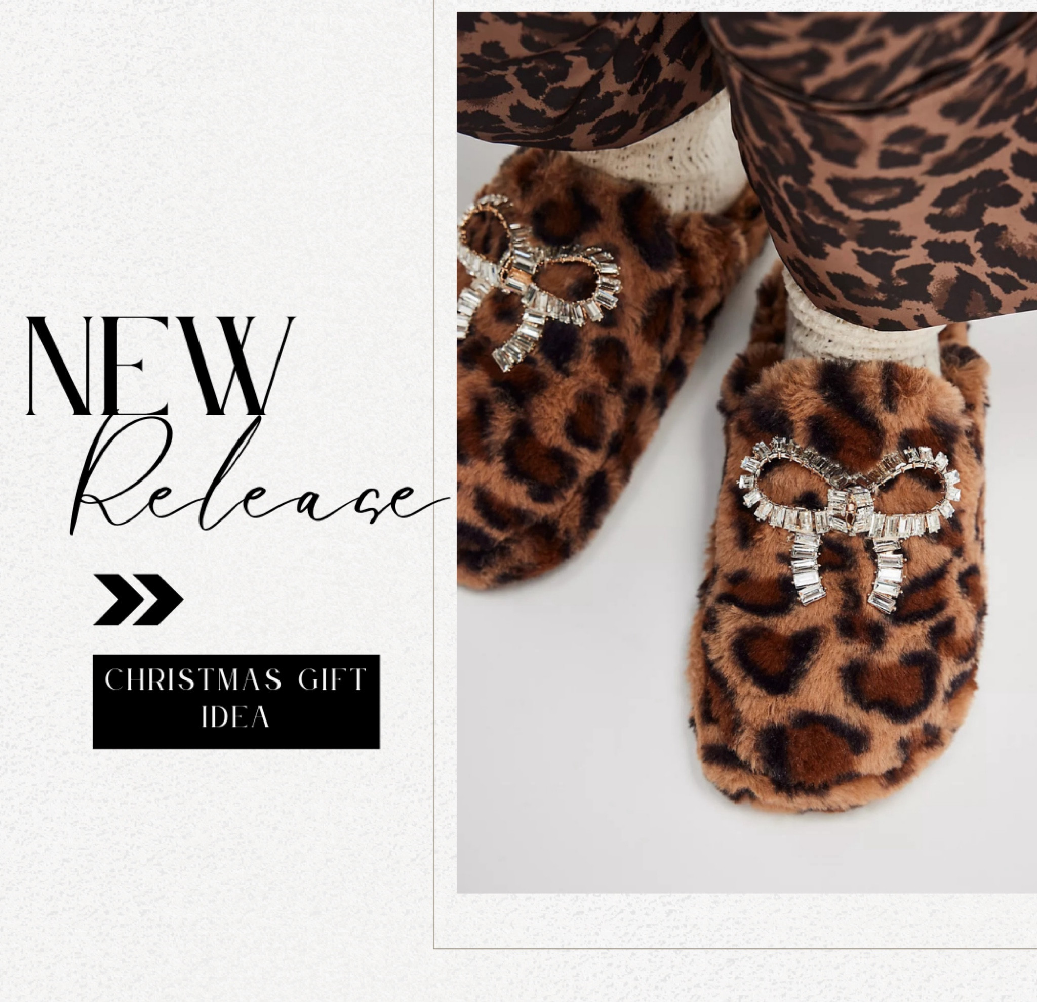 Leopard bow slippers.  

#LTKSeasonal #LTKShoeCrush #LTKFindsUnder50