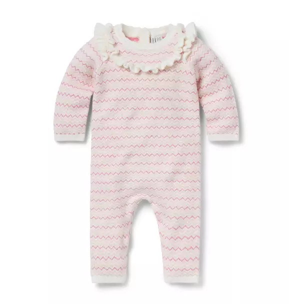 Baby Striped Ruffle One-Piece | Janie and Jack