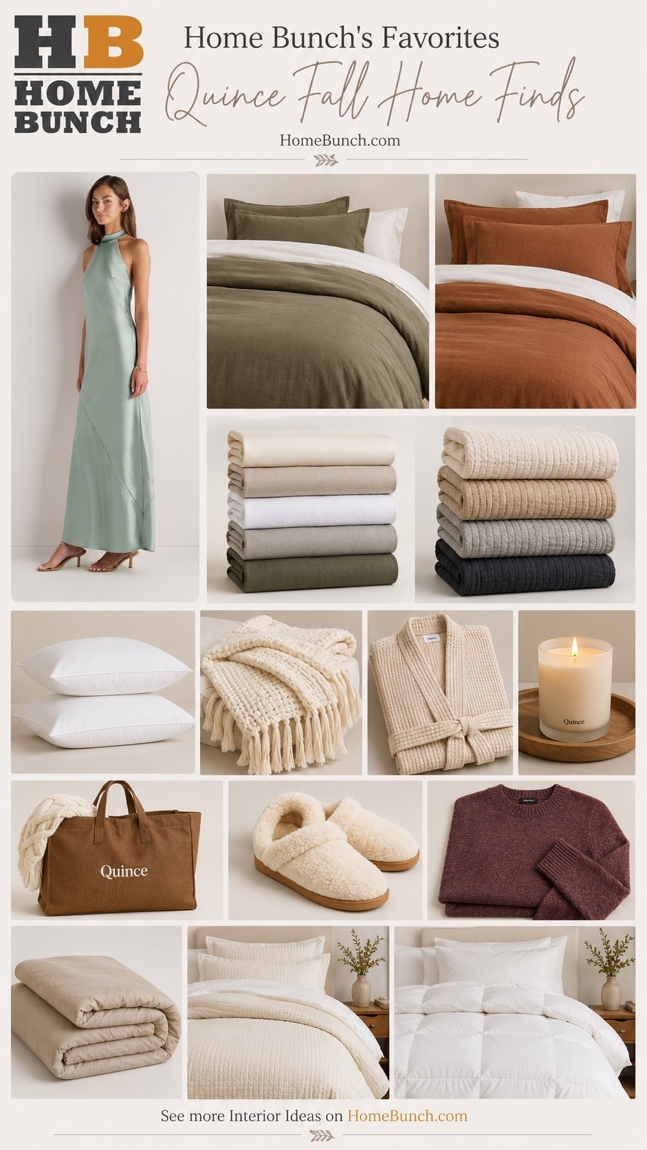 Fall is starting to sneak into my favorites… and I’m not mad about it. 🤎🍂

I rounded up some beautiful @Quince finds that make the transition into the cozier months feel effortless—from dreamy bedding and layers for home to a few pieces I’d happily wear on repeat. And can we talk about that gorgeous sage dress?!

Quince continues to impress me with the quality, especially for the price. These are the kind of elevated, timeless pieces that make home (and getting dressed!) feel a little more special.

Shop all of my Quince favorites right here on LTK. 🤍

@Quince  #QuincePartner #LTKHome #LTKStyle #FallHome #CozyHome #FallFinds #HomeBunch

#LTKfall #LTKdresses #LTKhome