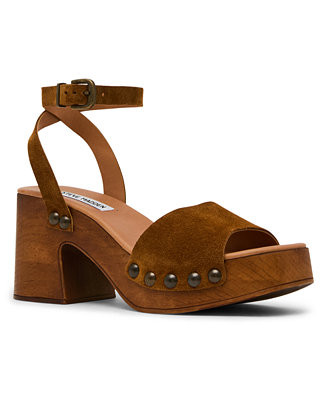 Women's Karsin Wooden Platform Sandals | Macy's