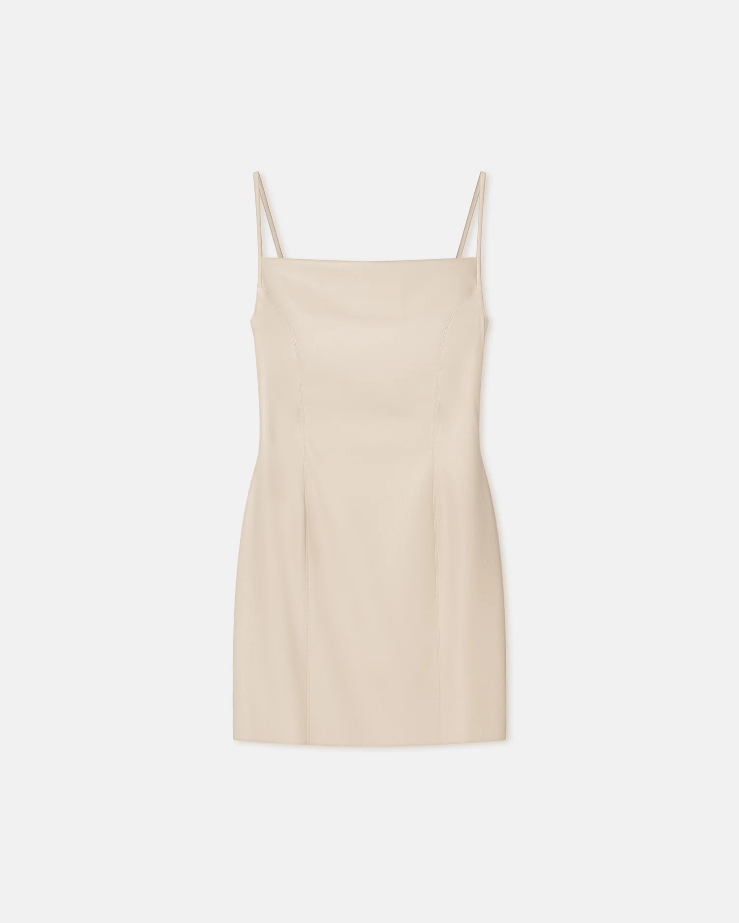 NANUSHKA - Jorie - Okobor™ Alt-Leather Mini Dress - Creme | Nanushka