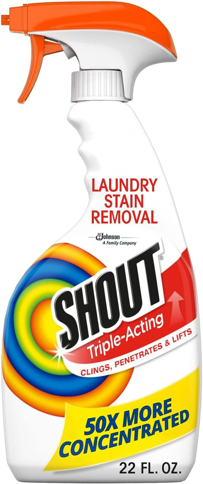 Shout Active Enzyme Laundry Stain Remover Spray, Triple-Acting Formula Clings, Penetrates, and Li... | Amazon (US)