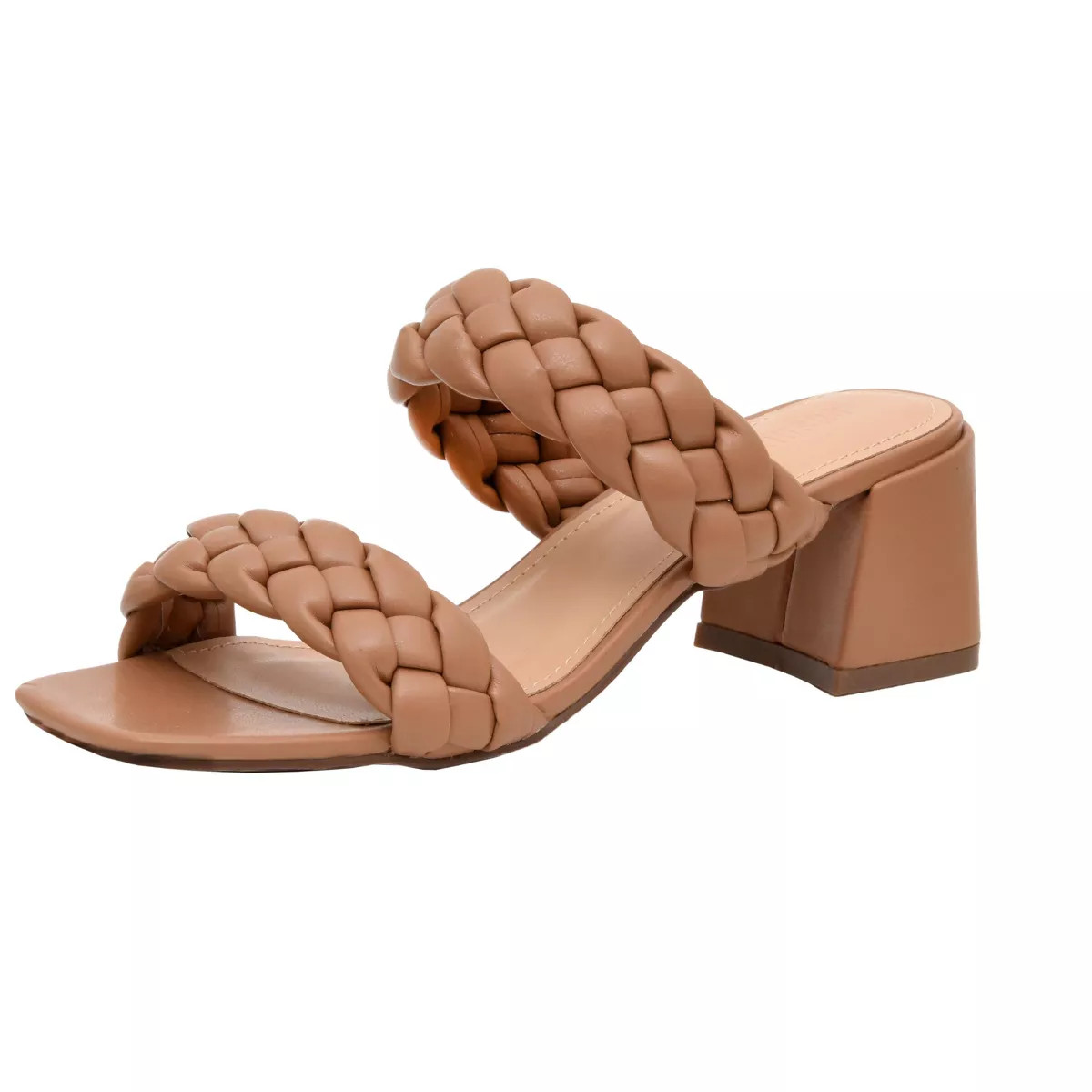 CUSHIONAIRE Women's Onyx braided Heel Sandal +Memory Foam, Wide Widths Available | Target