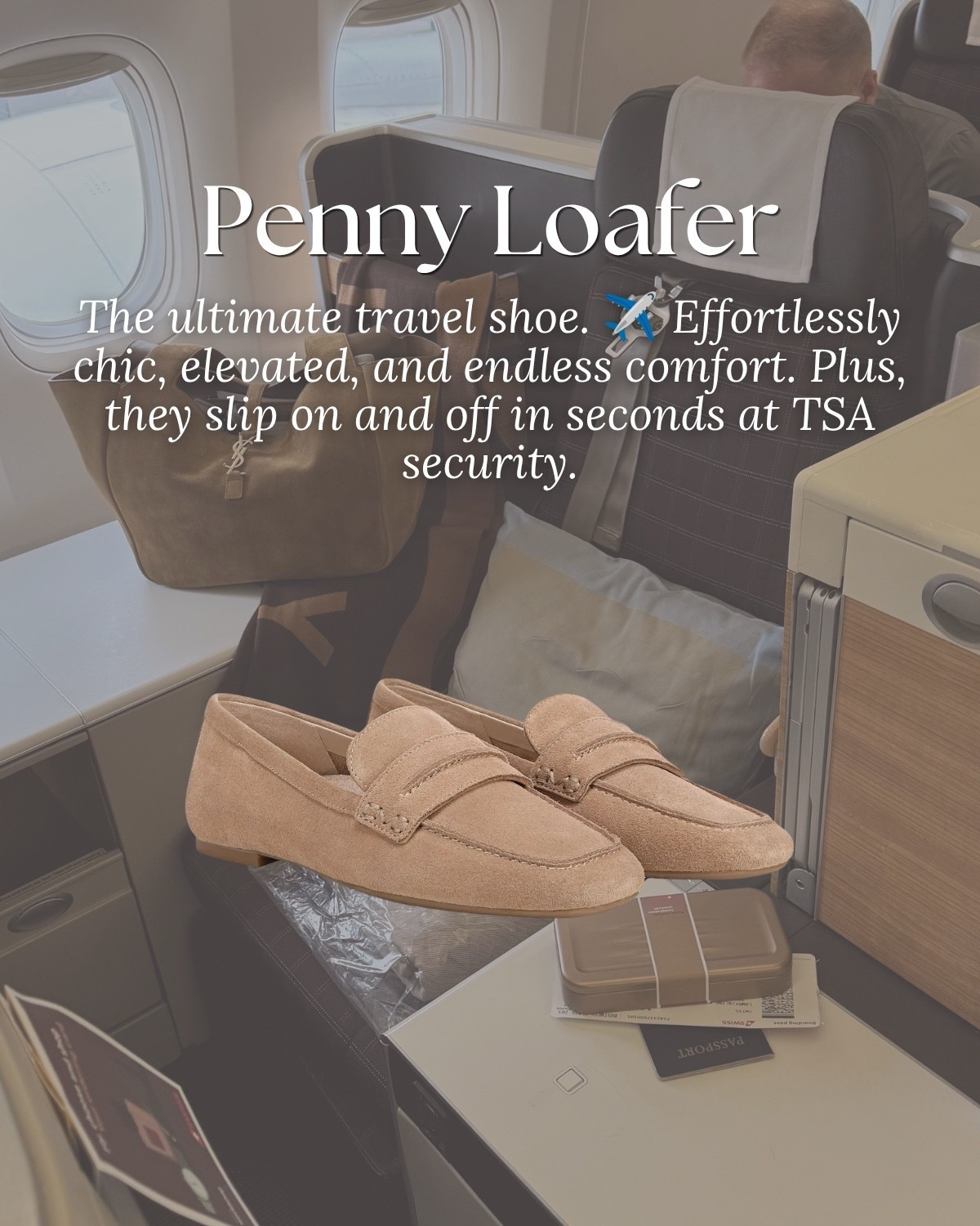 Travel must have: penny loafer 
The ultimate travel shoe. Effortlessly chic, elevated, and endless comfort. Plus, they slip on and off in seconds at TSA security.

#LTKU #LTKTravel #LTKootd