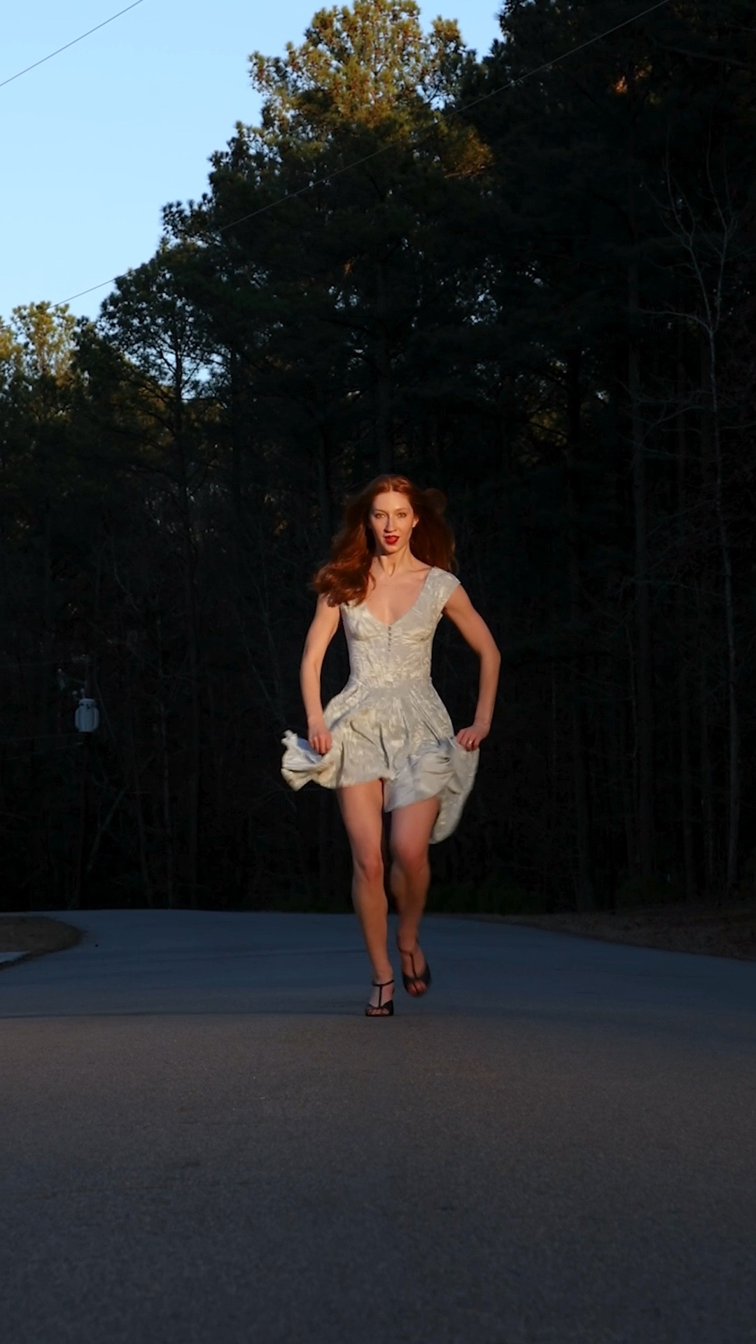 Velvet dress in golden hour 

#LTKparties #LTKVideo