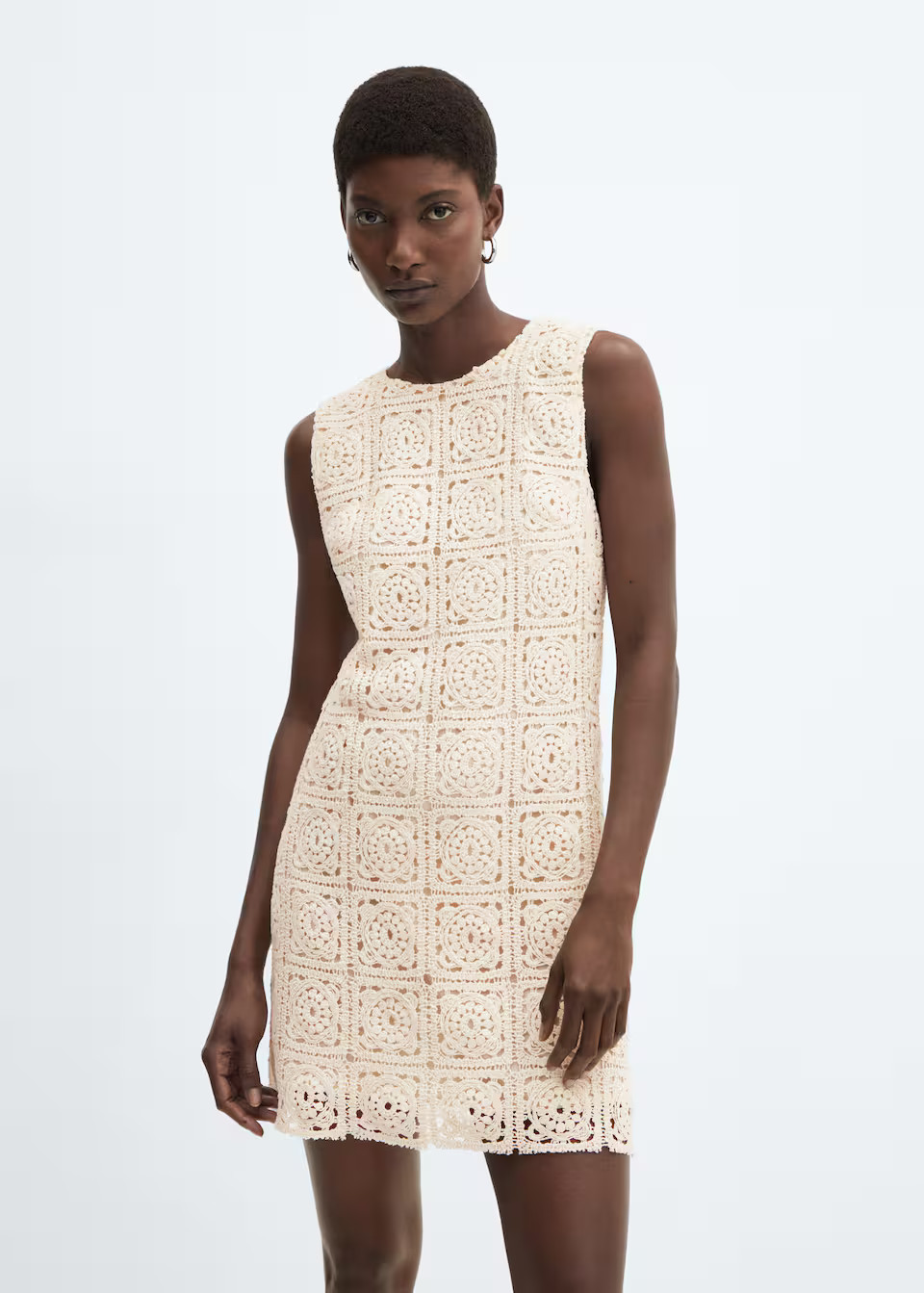 Crochet cotton dress -  Women | Mango USA | MANGO (US)