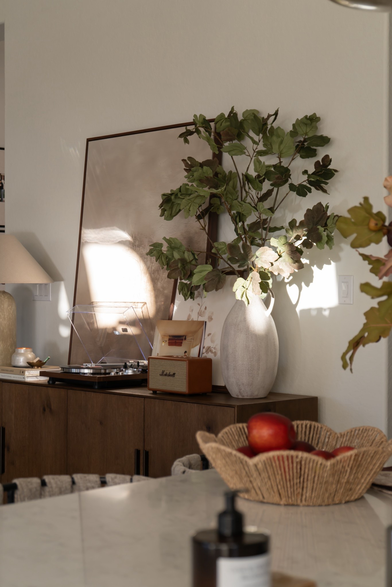 Living room sideboard styling is staying through spring because I love it so much 🥹🤎 

#LTKSeasonal #LTKSaleAlert #LTKHome