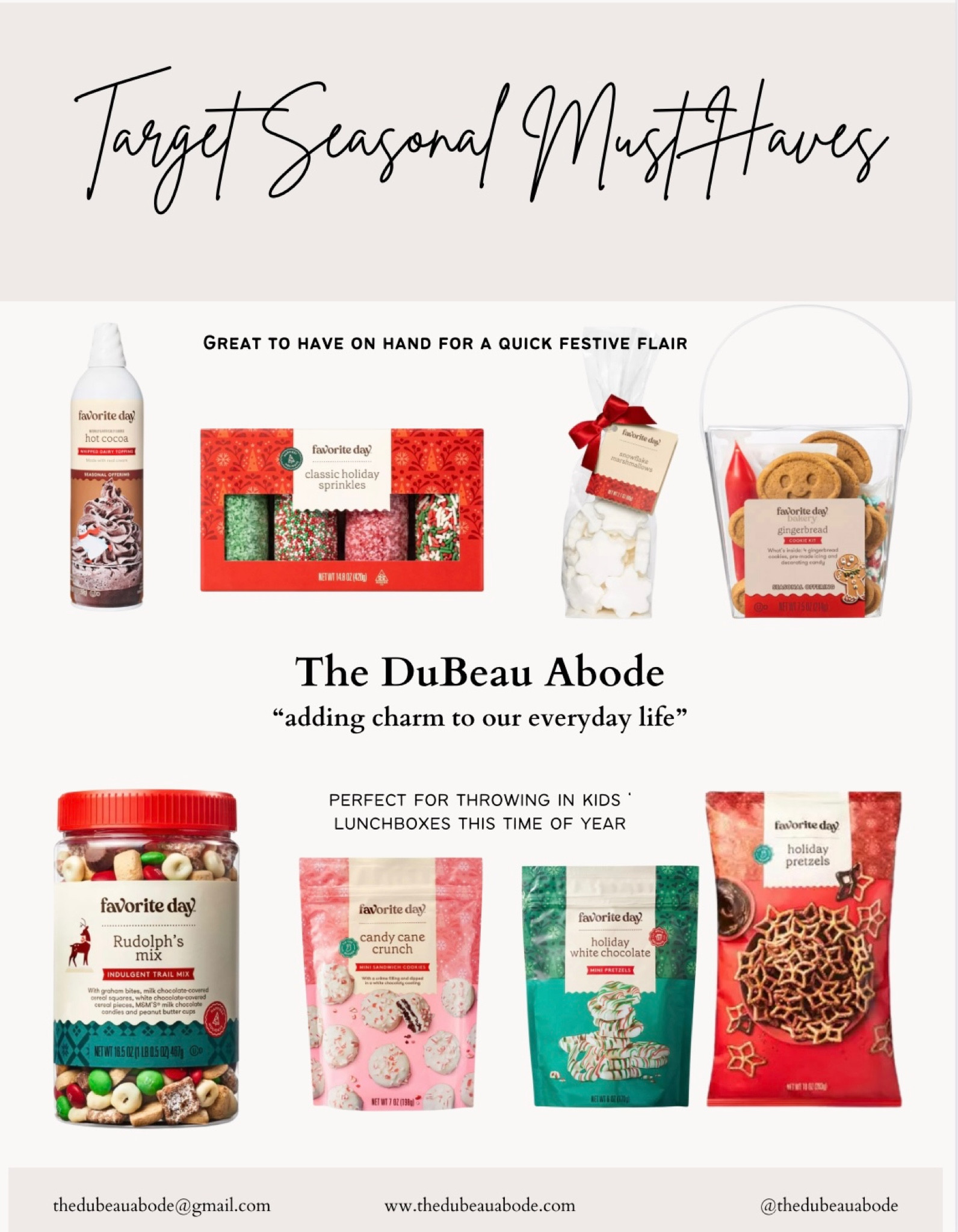 Target Seasonal Must Haves

#LTKGiftGuide #LTKHoliday #LTKSeasonal