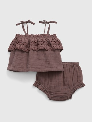 Baby Eyelet Two-Piece Outfit Set | Gap (US)