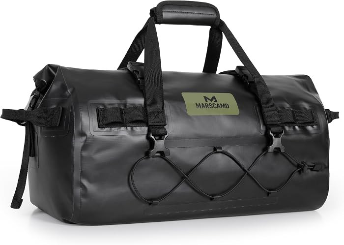 Marscamd Waterproof Motorcycle Dry Bag, Tail Saddle Luggage Roll-Top Design | Amazon (US)