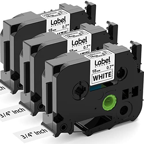 Label KINGDOM 18mm Label Replace for TZe-241 TZ 241 Brother P-Touch 3/4(0.7) Inch Label Maker Tape R | Amazon (US)