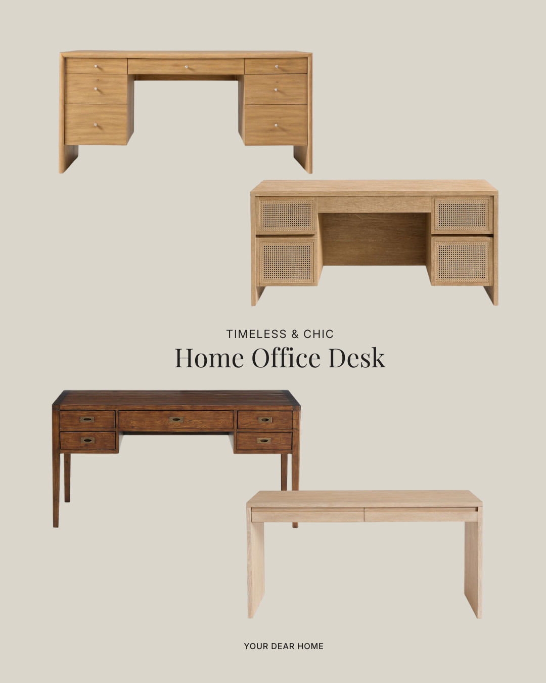 If you’ve been wanting your workspace to feel a little more put together, start here. A well-designed desk instantly makes everything feel more elevated and functional. These options strike that balance between timeless and practical without feeling bulky. 

 #LTKHome
