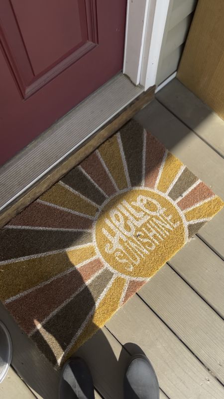 Hello Sunshine! Make your doorstep bright and sunny with a coir doormat. 

#LTKHome #LTKSeasonal #LTKFindsUnder50