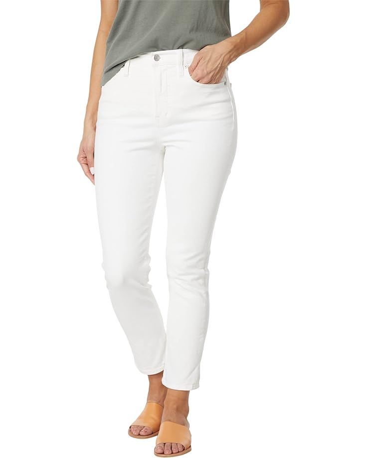 Madewell The High-Rise Perfect Vintage Jean in Tile White | Zappos