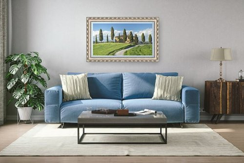 Frame My TV.com - Deco Premiere Bezel for Samsung the Frame TV - 43"" - Ornate Silver | Best Buy U.S.