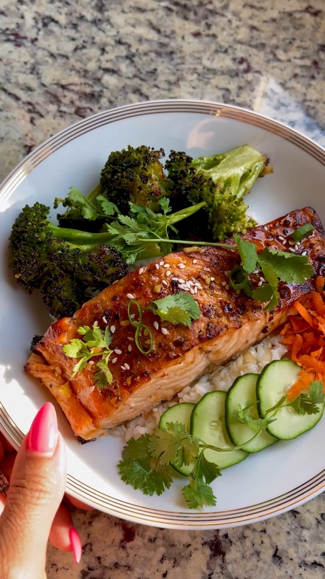 When it comes to salmon, I’m going to cook it in the air fryer every time! Cook on 375 for 8 minutes. Then check it and add additional time as needed. 

#LTKHome