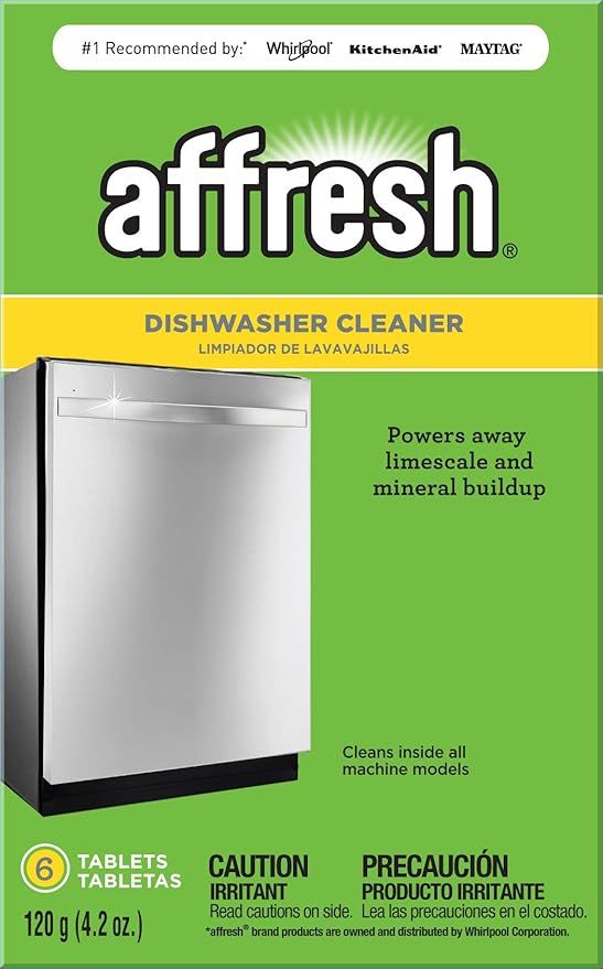 Affresh W10549851 Dishwasher Cleaner 6 Tablets Formulated to Clean Inside All Machine Models, Cou... | Amazon (US)