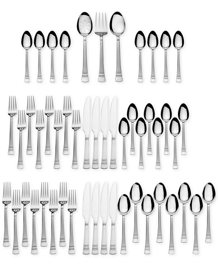 Stainless Steel 51-Pc. Kensington Collection, Service for 8, Created for Macy's | Macys (US)