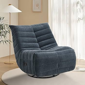Talmon Recliner Lounge Chair w/ 360 Degree Swivel and Footrest, Oversized Swivel Accent Chair w/S... | Amazon (US)