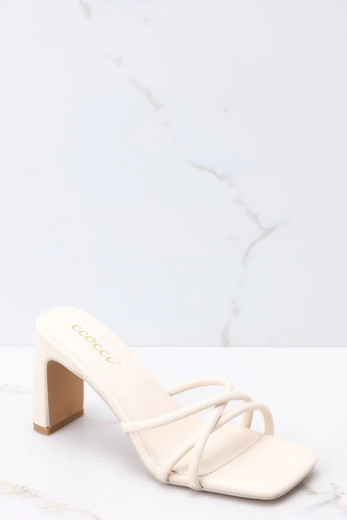 Stride On By Ivory High Heel Sandals | Red Dress