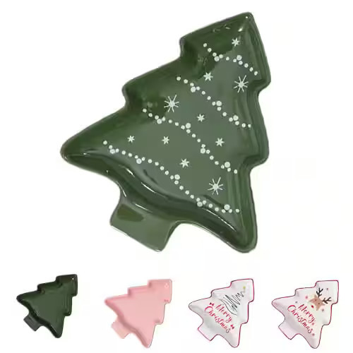 Paradigms Interiors - Ceramic Christmas Tree Spoon Rest For Cooking Cute Festive Holder Stove Top Porcelain Dish Kitchen Counter - Green-Ribbon | Best Buy U.S.