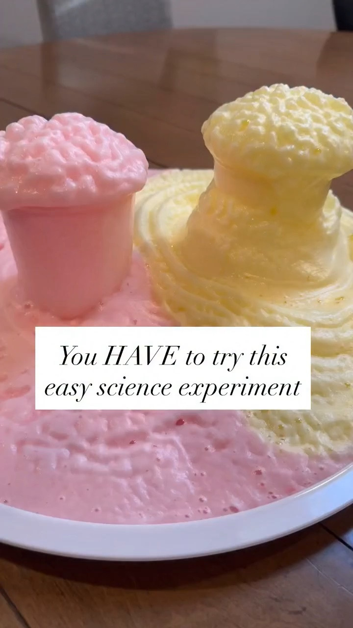 FOLLOW and Comment FOAM for the shopping list & full step by step directions 

You HAVE to try this science experiment 🥚💥🫧

It immediately starts bubbling, foaming, and expanding like a mini science volcano. It’s simple, quick to set up, and SO exciting for kids to watch in real time.

Perfect for keeping little hands busy while sneaking in a little STEM learning:
🧪 Chemical reactions
🌈 Color mixing
🫧 Sensory play
💥 Big reaction “wow” moment

Definitely one of those activities they’ll ask to do again immediately 🙌

✨ Follow @kenzs.kitchennn for real toddler life, simple activities, and hacks every mom needs.

#kidscience #easyscienceexperiment #stemforkids #messyplay #easykidsactivities 

toddler science experiment, egg experiment kids, baking soda vinegar reaction, foam experiment kids, sensory play toddler, STEM activity for kids, easy toddler activities at home, messy play ideas, preschool science experiment, quick kids activity setup, easy science experiments , STEM, mom content creator, ugc, toddler activities

#LTKmomlife #LTKU #LTKKids
