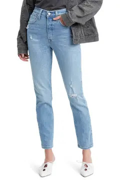 501® High Waist Ripped Ankle Skinny Jeans | Nordstrom