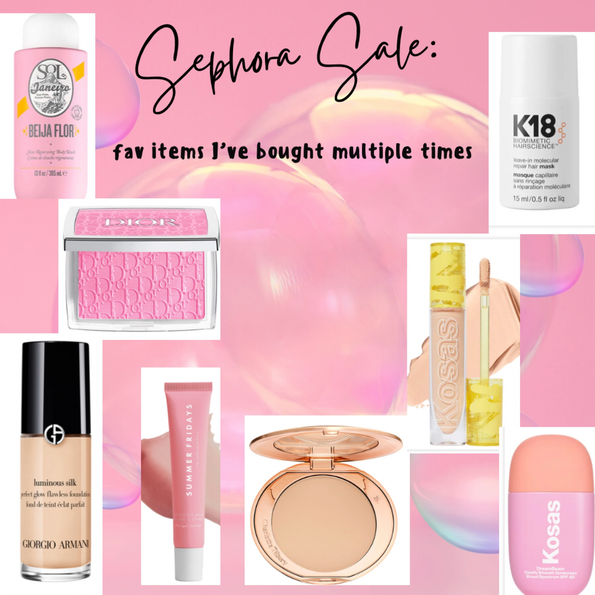 Holy grail items!!!!! Use code YAYSAVE to participate in sale!

#LTKbeauty #LTKsalealert #LTKxSephora