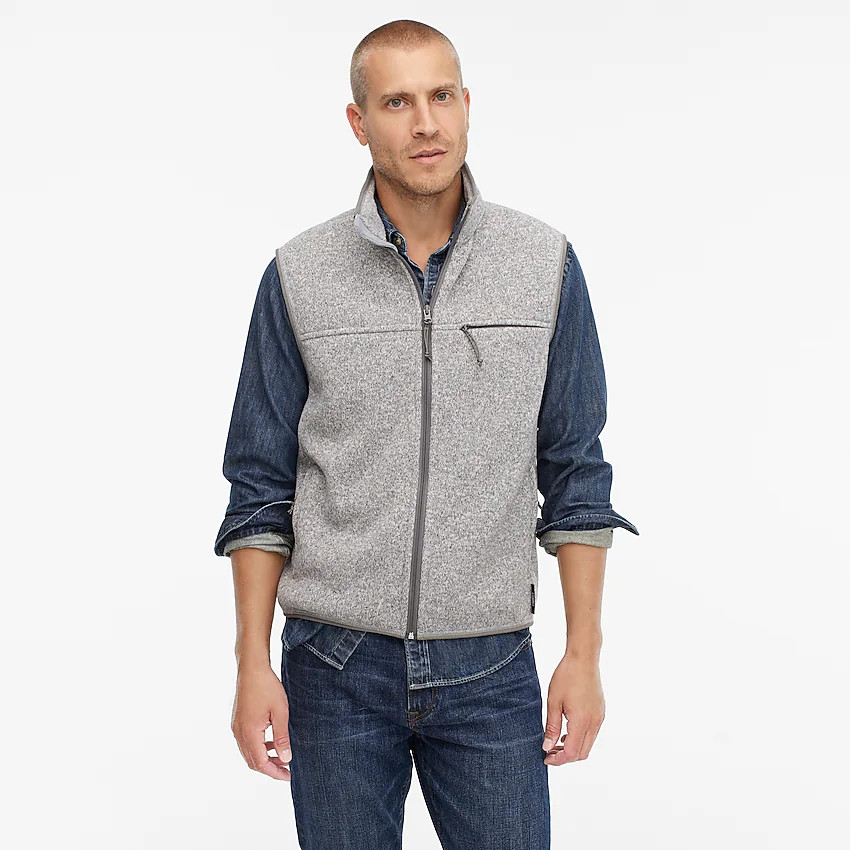 Nordic vest in Polartec® sweater fleece | J. Crew US