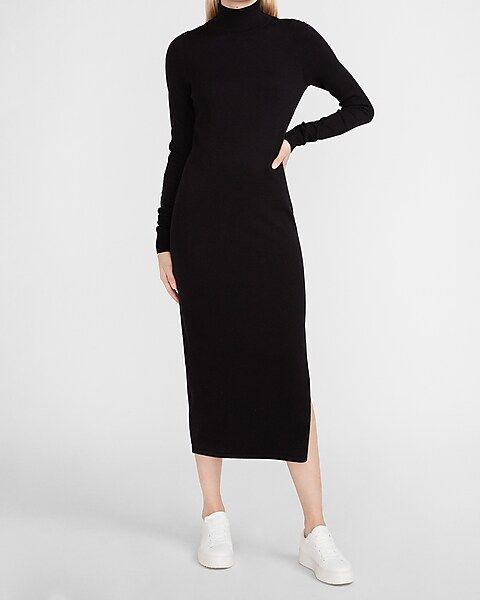 Turtleneck Maxi Sweater Dress | Express