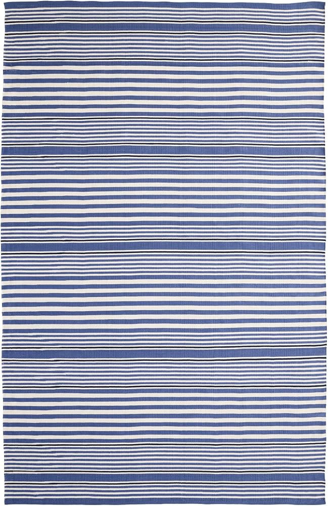 Dash & Albert Rugby Denim Striped Indoor/Outdoor Runner Rug, 2'6"x12' | Amazon (US)