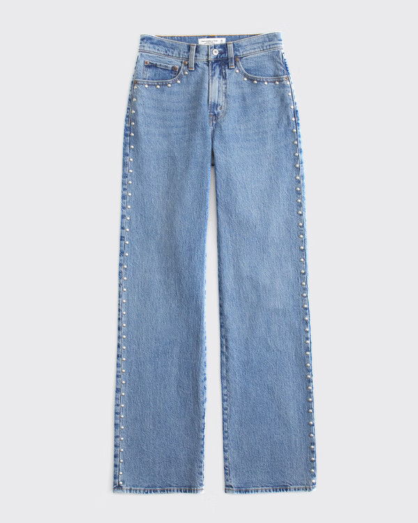 Curve Love High Rise 90s Relaxed Jean | Abercrombie & Fitch (US)