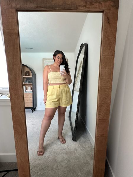 Midsize summer outfit from Target!

Yellow monochromatic outfit, trouser shorts, butter yellow style

#LTKWorkwear #LTKStyleTip #LTKMidsize