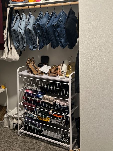 Small closet/storage organization! This organizer is perfect to store additional clothes in your closet #closetorganization

#LTKunder100 #LTKstyletip #LTKFind
