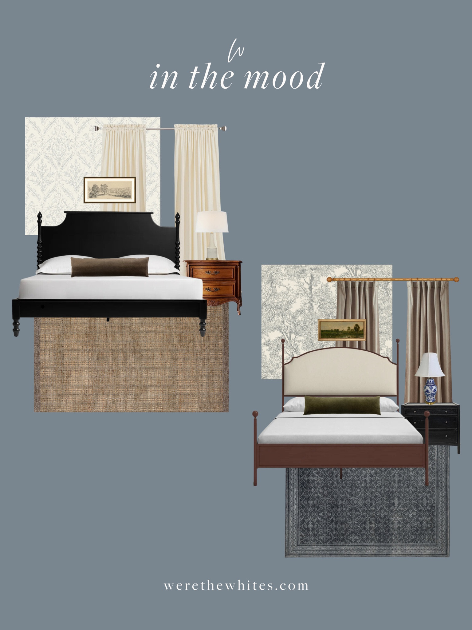 In the mood, inspired by our primary bedroom! We have this bed frame on the left and absolutely love the cottage feel. I always recommend mixing vintage or antique finds with newer more modern pieces to create a beautiful balance! 

#LTKstyletip #LTKhome