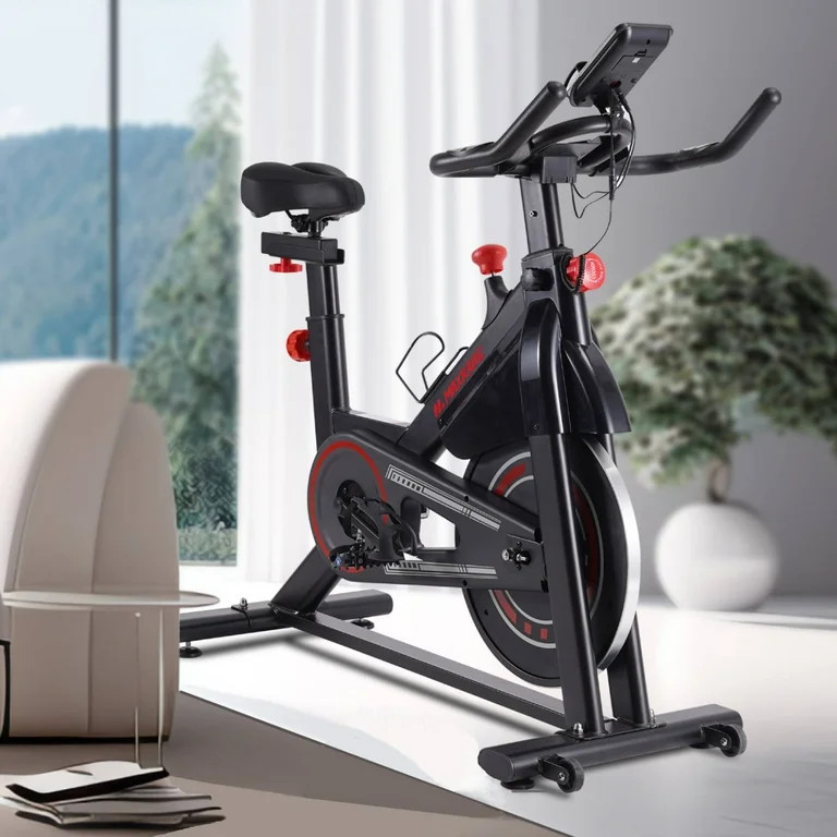 MaxKare 320Lbs Silent Stationary Exercise Bike, Indoor Cycling Bike Magnetic Resistance 100 Level... | Walmart (US)