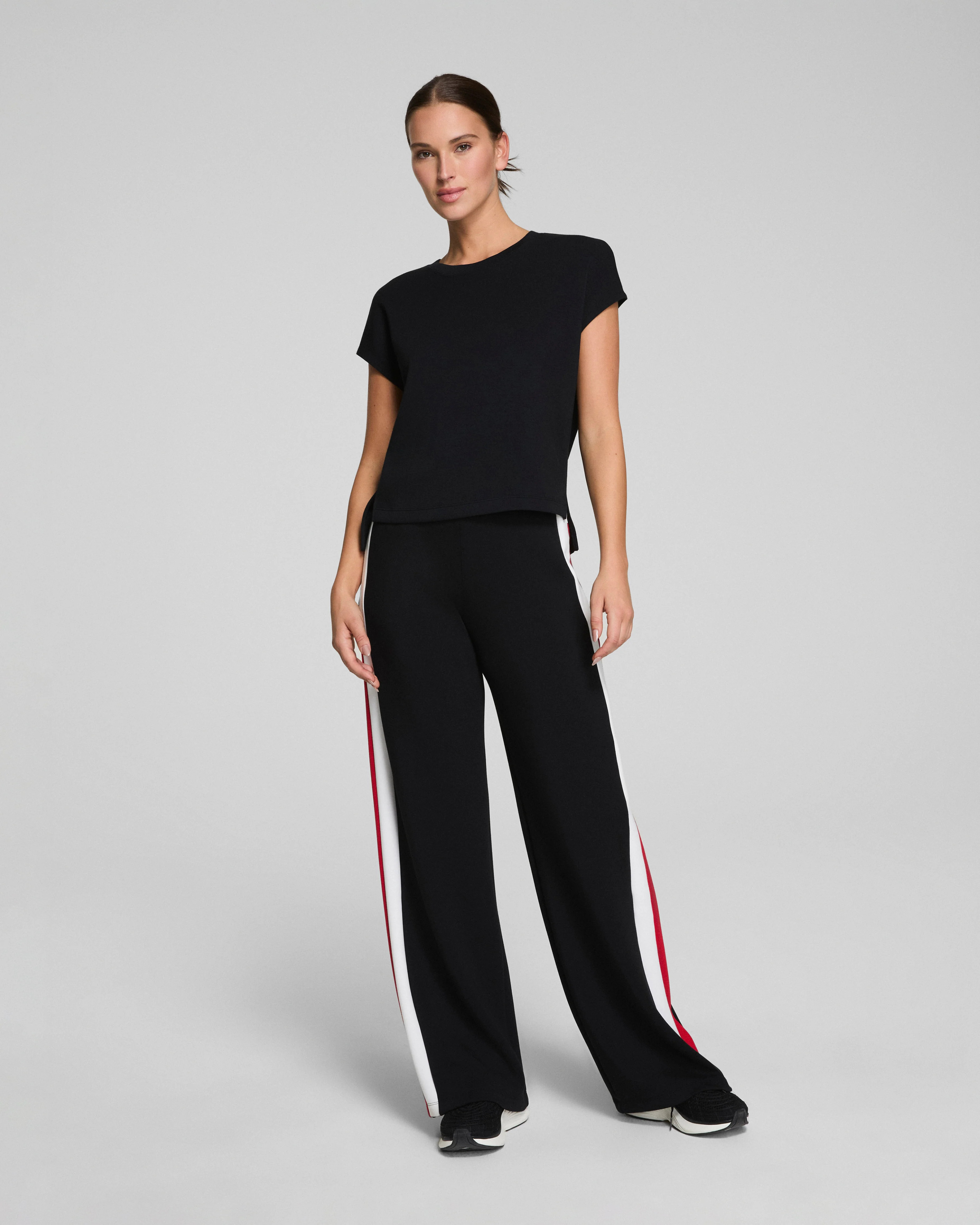Colorblock Wide Leg Track Pant | Spanx
