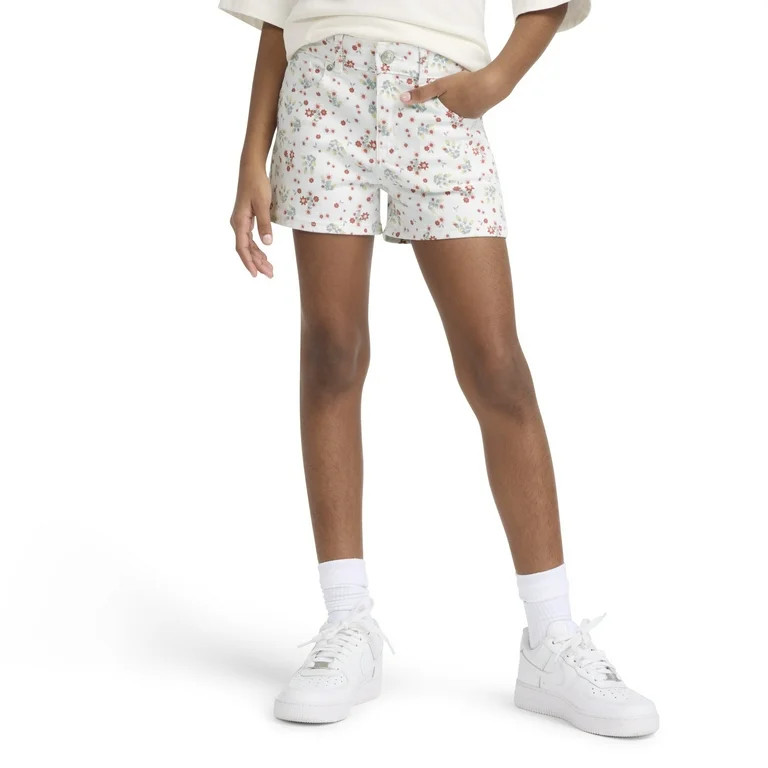 Levi Strauss Signature Girls High Rise 3" Denim Shorts | Walmart (US)