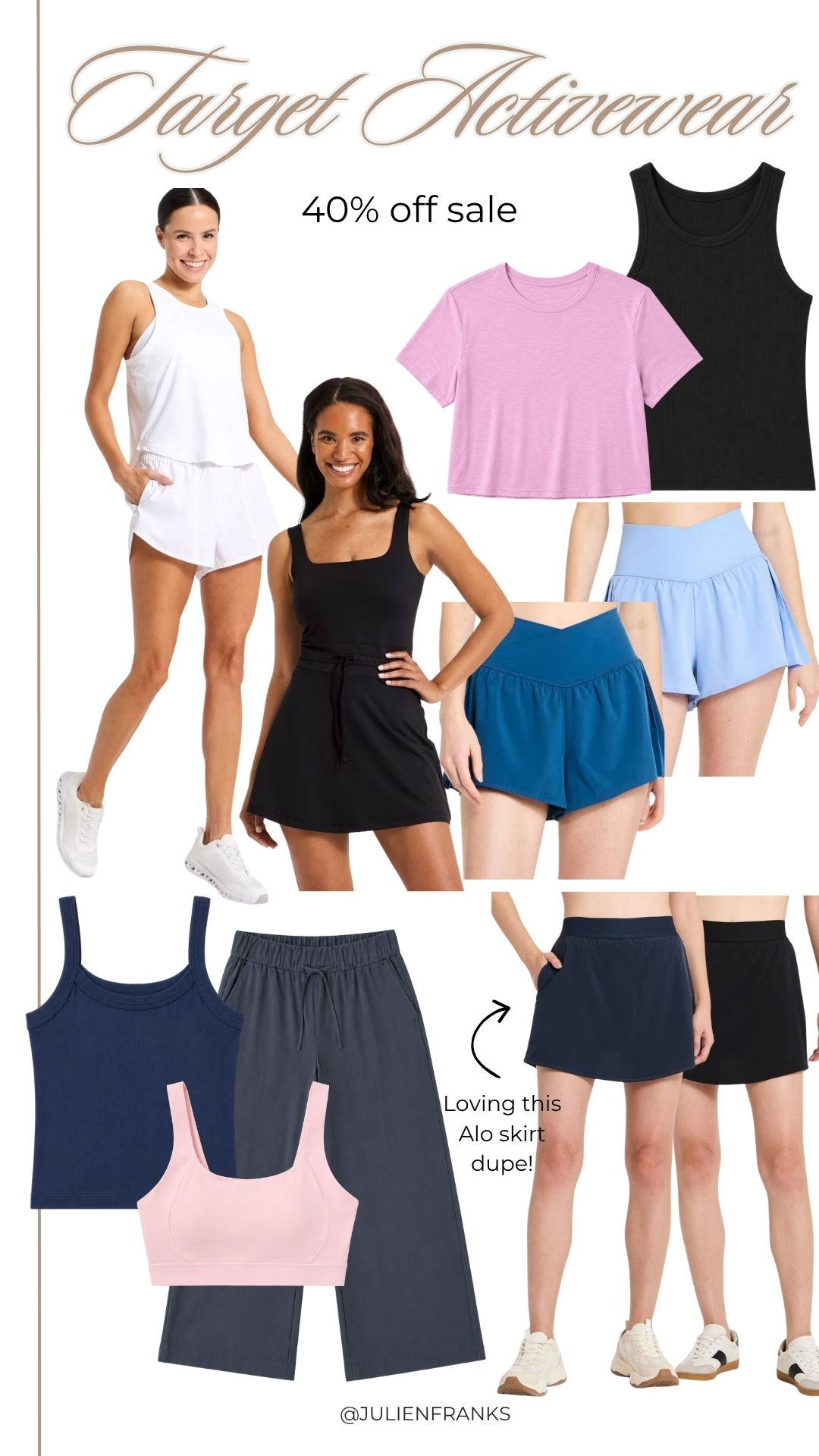 A few Target activewear finds I’m loving lately 🏃‍♀️ The tanks, tees, skorts, and lounge pants are all on sale 40% off today only!

#LTKootd #LTKActive #LTKSaleAlert