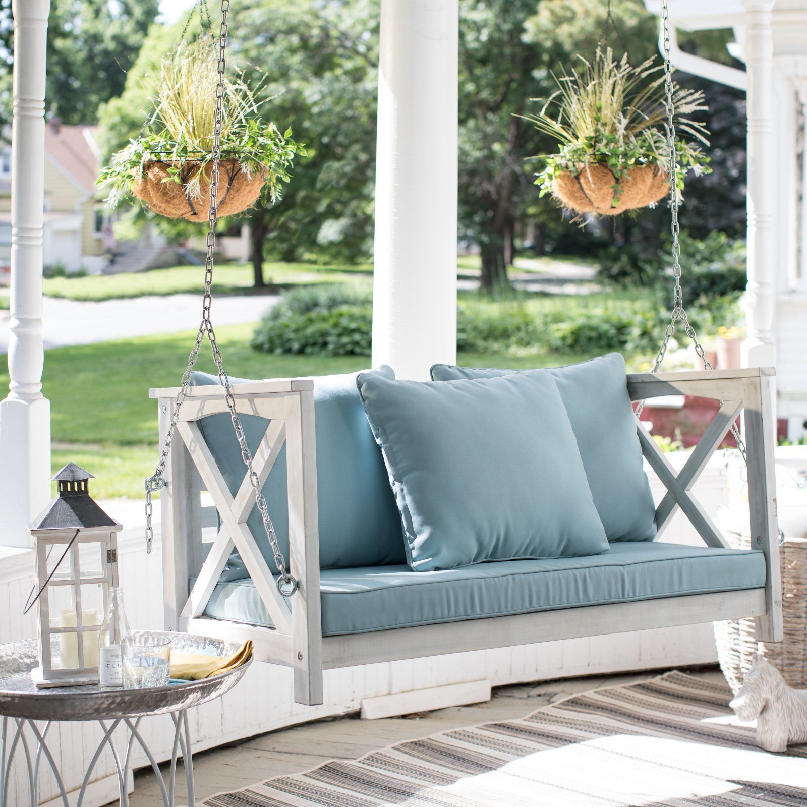 Coral Coast Delanie Rose 4 ft. Porch Swing with Cushion | Walmart (US)