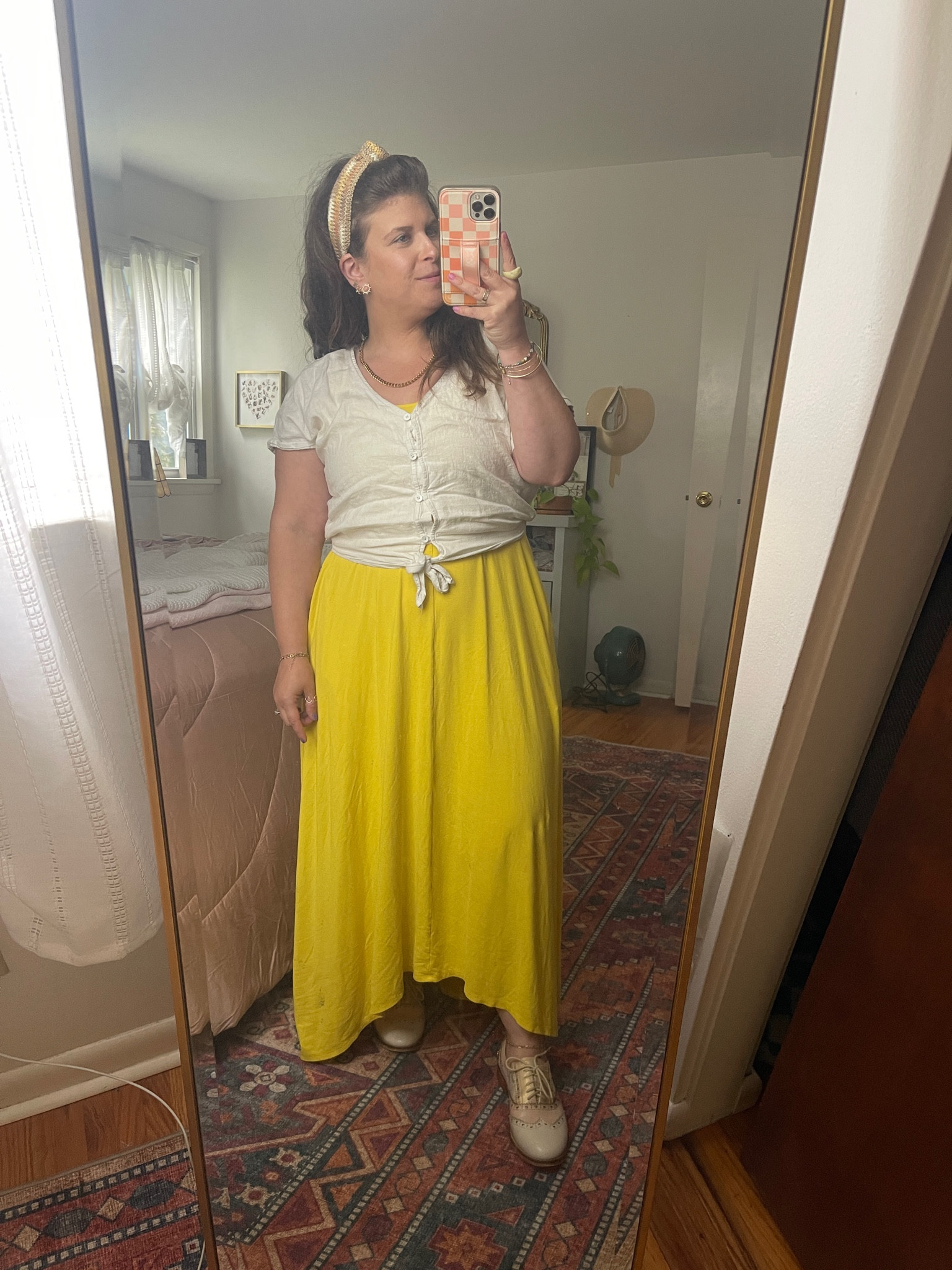 Yellow dress layered with a linen crop top 



#LTKSeasonal #LTKShoeCrush #LTKStyleTip