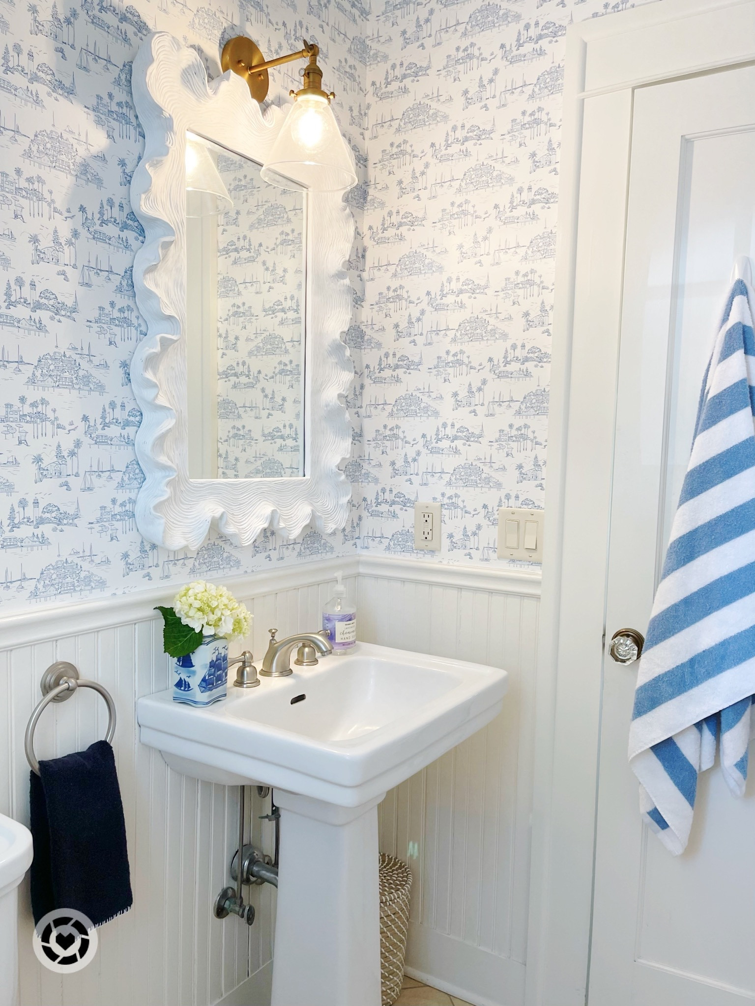 So I heard online that 2023 is the year of wallpaper..and Serena & Lily must have also heard because now all of their gorgeous wallpaper is specially priced!! 🤣😍🙌🏻

We used just two rolls of their pretty Seahaven toile wallpaper in our powder room and the difference it made is night and day!! 😍 Our wallpaper guy complimented the quality of the paper so you know it’s good! Plus now you can score it on sale!! Linked our bathroom resources and other favorite wallpaper picks 🤍

#LTKsalealert #LTKFind #LTKhome
