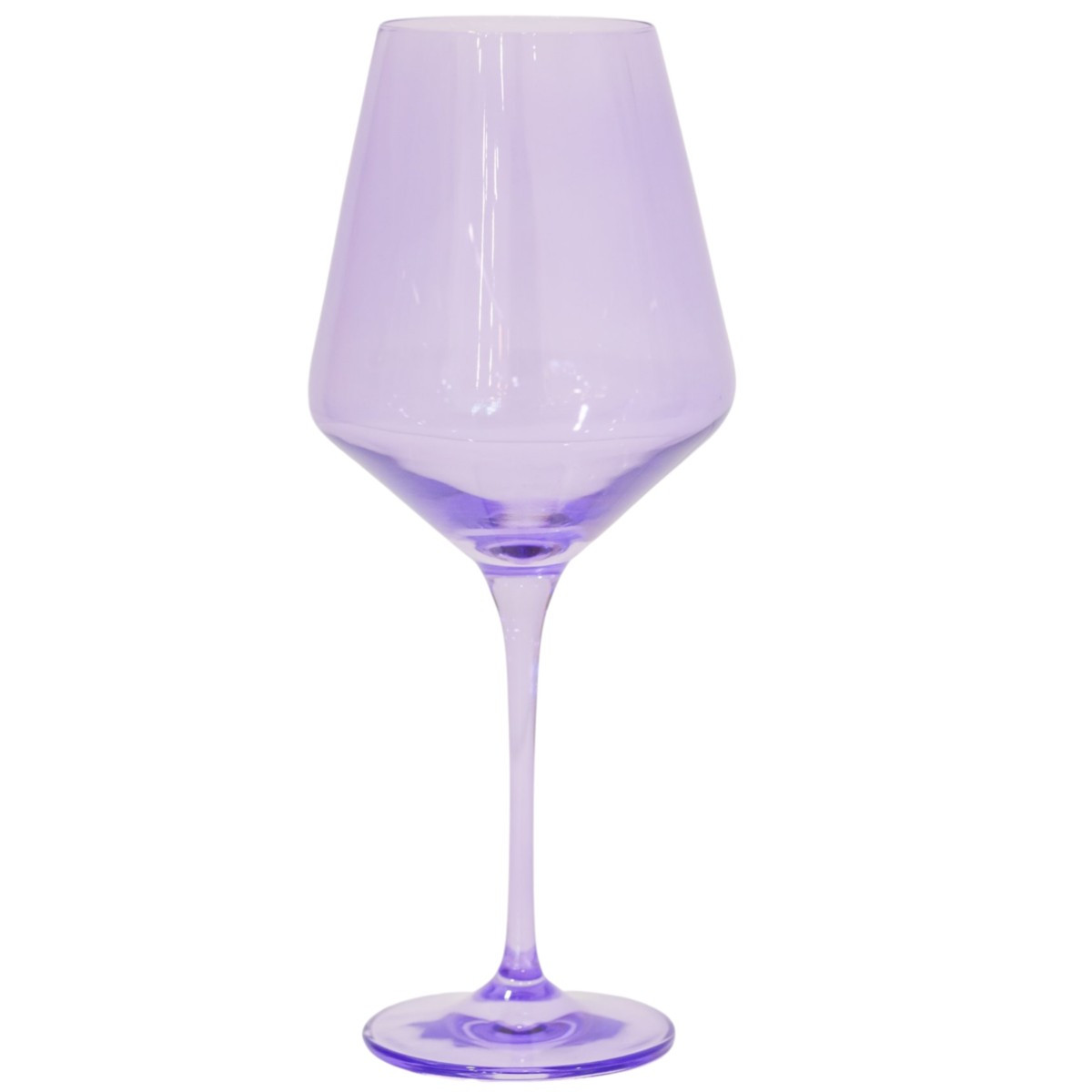 Estelle Colored Wine Stemware - Lavender - Set of 2 | Christian Ladd Home