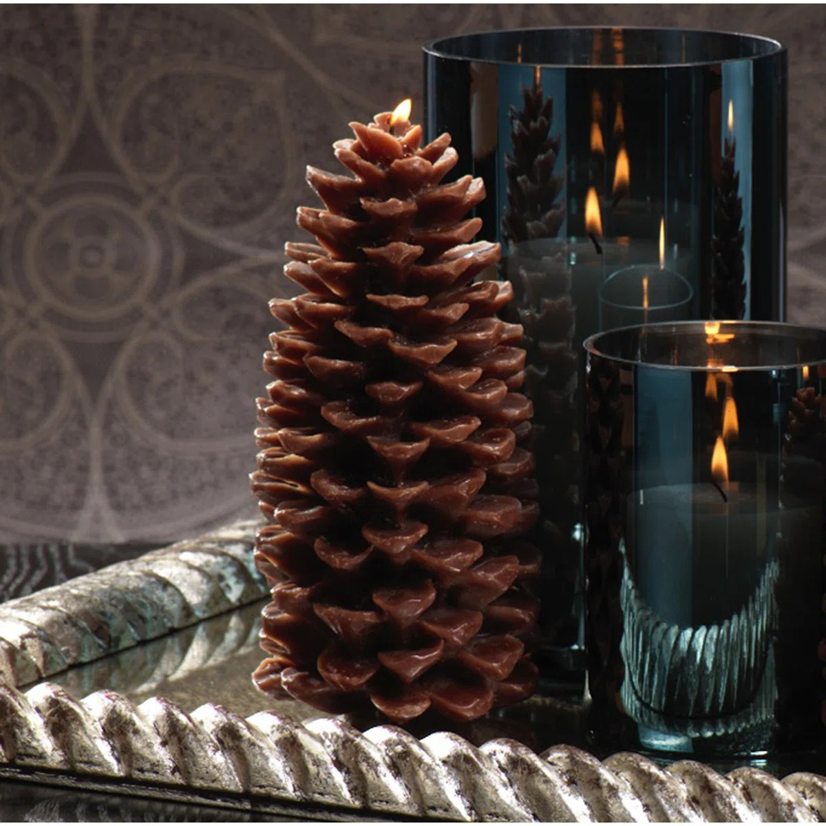 Pine Cone And Fir Balsam Scented Novelty Candle (Set of 4) | Wayfair North America