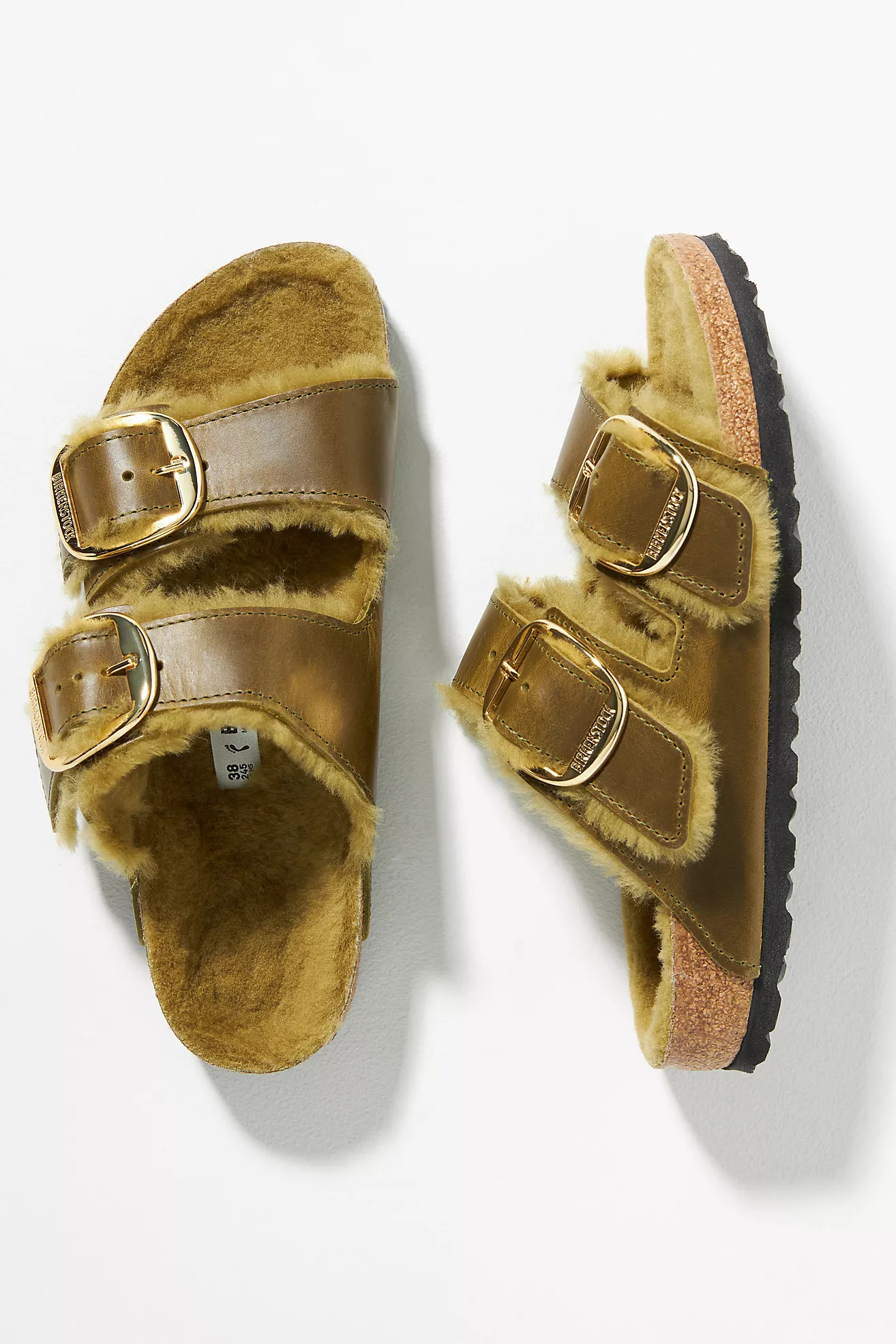 Birkenstock Arizona Big Buckle Shearling Sandals | Anthropologie (US)