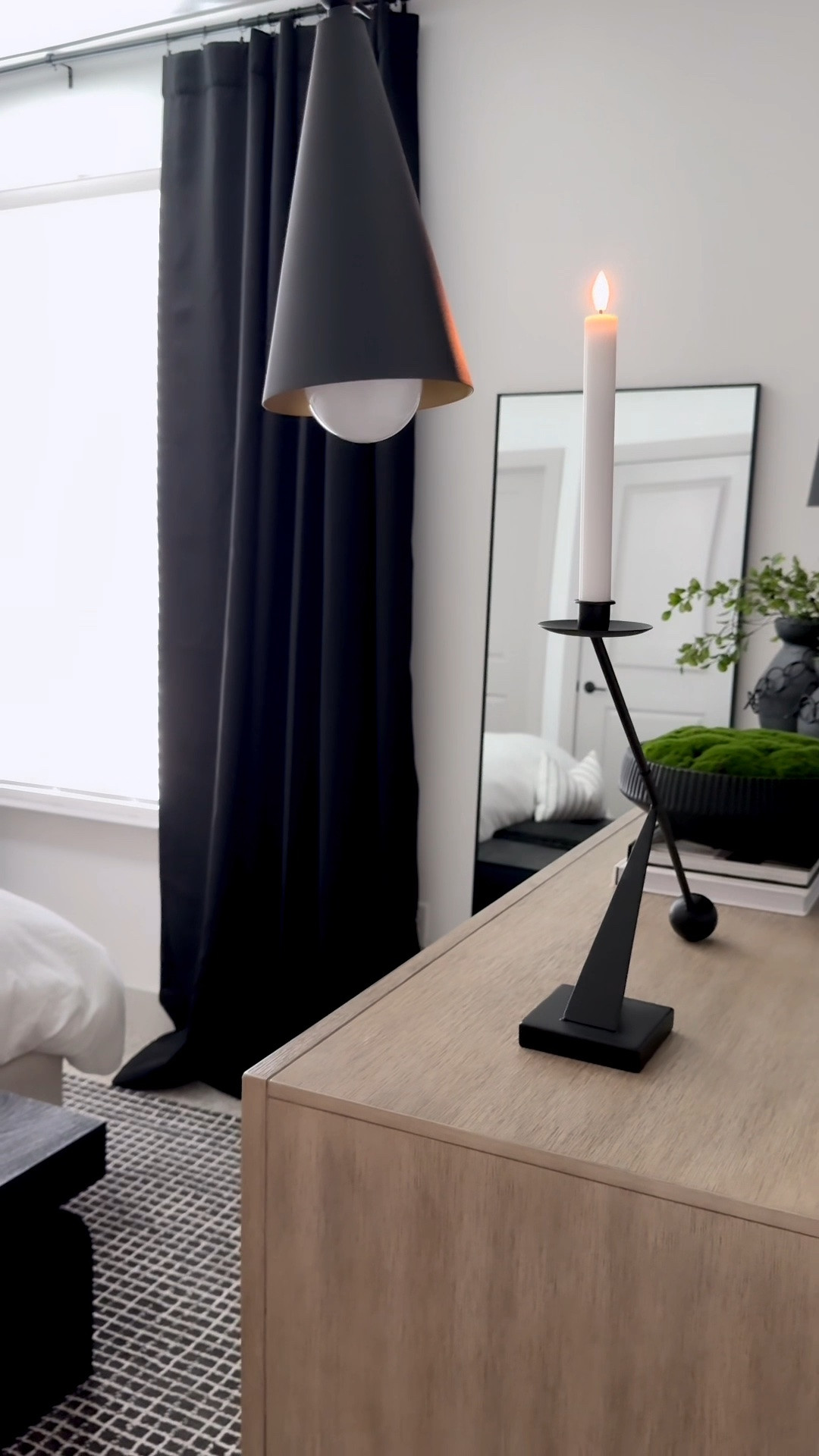 battery operated wall sconces & black curtains both from Amazon.

#LTKstyletip #LTKhome #LTKluxury