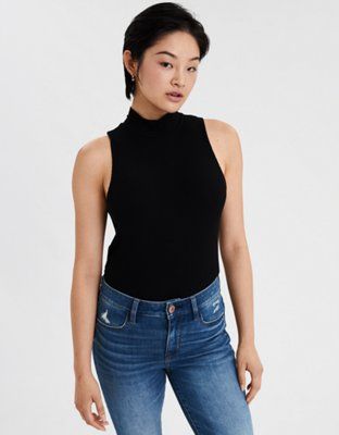 AE Mock Neck Tank Top | American Eagle Outfitters (US & CA)